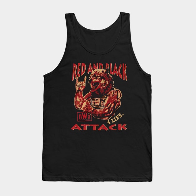 nWo Red And Black Attack Tank Top by MunMun_Design